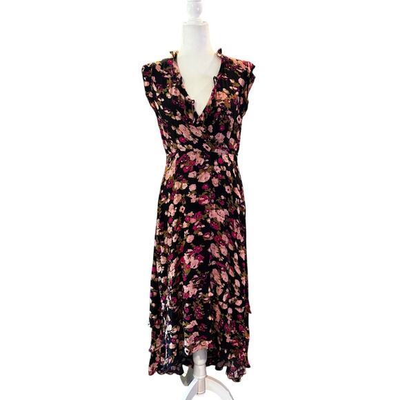 Plenty by Tracy Reese Dresses & Skirts - PLENTY BY TRACY REESE Gaia Ruffle Dress in Dark Floral Medium Petite